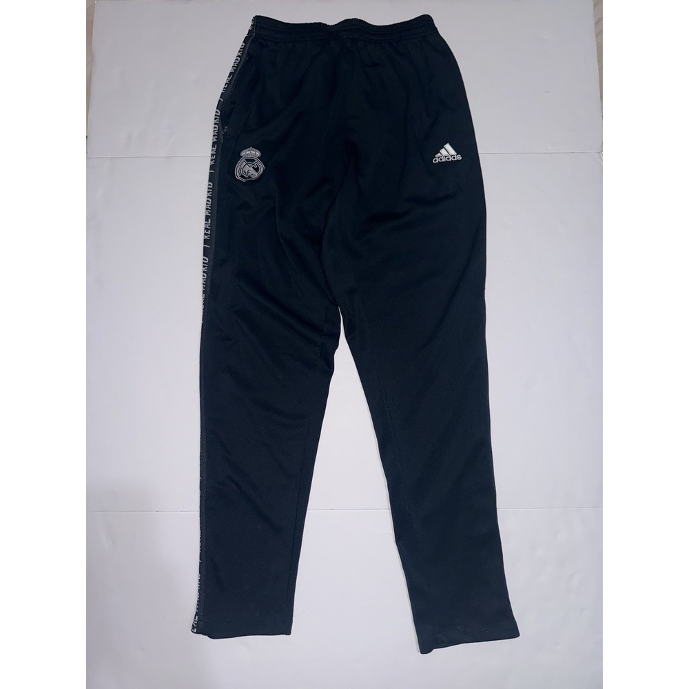 Adidas Real Madrid Dark Blue Track Pants Mens XL Logo Ankle Zip